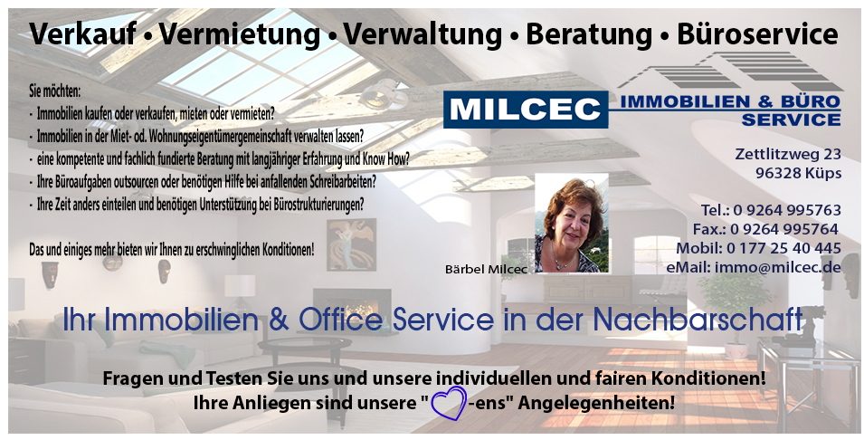Flyer Immobilienservice Milcec